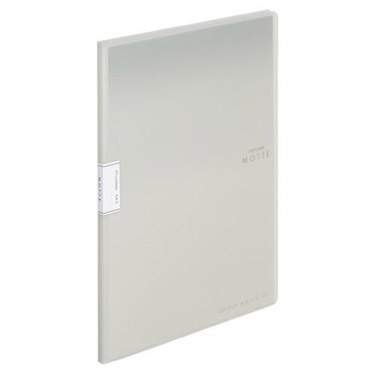 コクヨ クリヤーブック motte（モッテ）固定式 A4縦 20枚ポケット ライトグレー