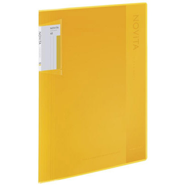 クリヤーブック ノビータ 固定式 A4 40枚 イエロー