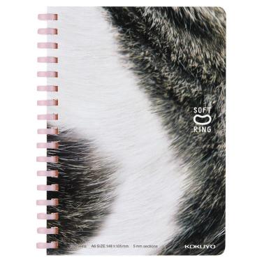 ソフトリングノート A6 10周年記念 ぷにぷに子ねこ サバ白