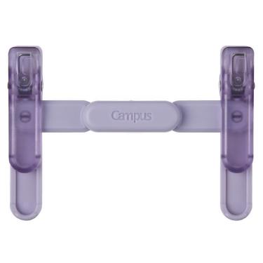 ペンのように持ち運べるブッククリップ 紫