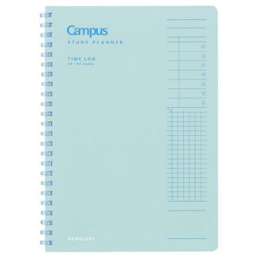 スタディプランナー A5 タイムログ ライトブルー