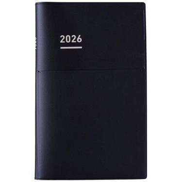 2026年4月始まり 週間バーチカル A5 スリム ジブン手帳Biz ブラック