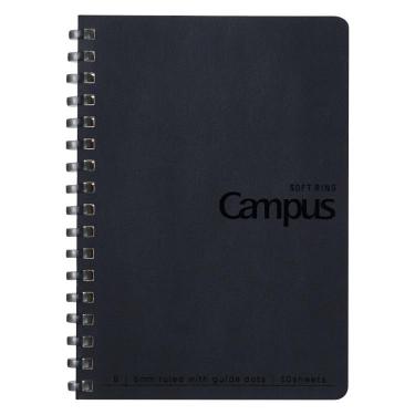 キャンパス ソフトリングノート A6 50枚 ブラック