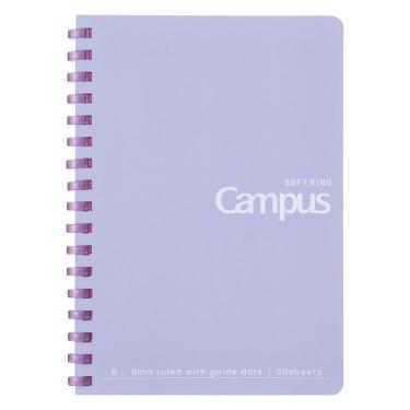 キャンパス ソフトリングノート A6 50枚 パープル