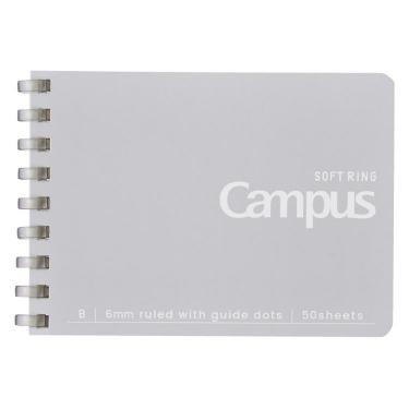 キャンパス ソフトリングノート A7 50枚 グレー