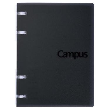 キャンパス ノートのように使えるバインダー A6 40枚収容 ブラック