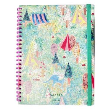 ソフトリングノート A5 Sooofa×ペーパーメッセージ 草原サーカス【ロフト限定】
