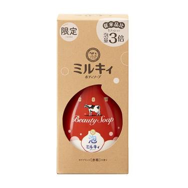 泡で出てくる ミルキィボディソープ カウブランド赤箱の香り ポンプ付 550ml