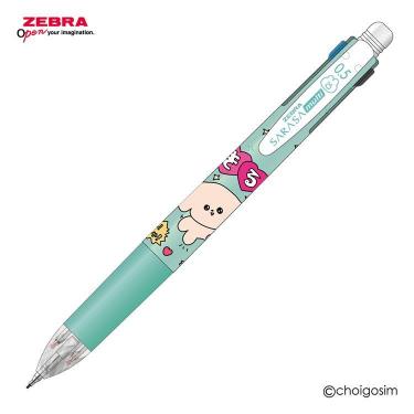 サラサマルチ 0.5 多機能ペン（4色ボールペン・シャープペン）0.5mm ゲルインク チェゴシム ブルーグリーン