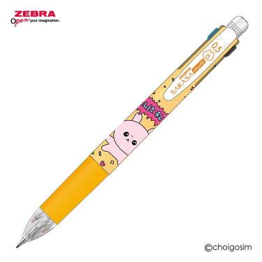 サラサマルチ 0.5 多機能ペン（4色ボールペン・シャープペン）0.5mm ゲルインク チェゴシム オレンジ