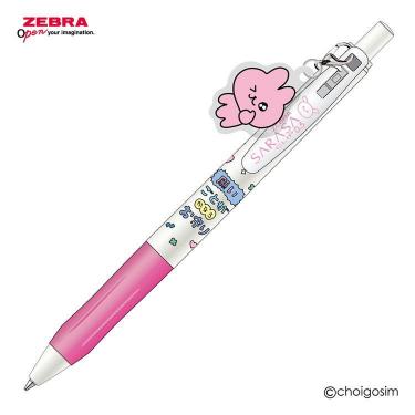 サラサクリップ ボールペン 0.5mm ゲルインク チャーム付き チェゴシム ピンク