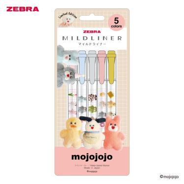 マイルドライナー 蛍光ペン mojojojo 5色セット