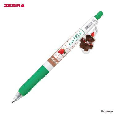 サラサクリップ ボールペン チャーム付き 0.5mm mojojojo ゲルインク 緑