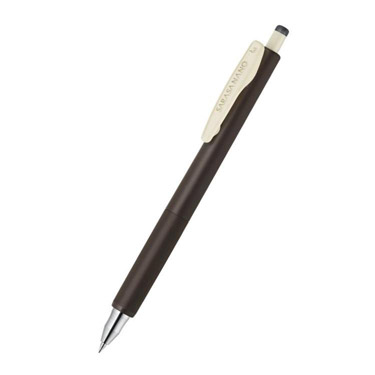 サラサナノ 0.3mm ゲルインク ブラウングレー
