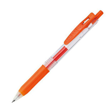 サラサクリップ 0.3mm ゲルインク 暖色系 レッドオレンジ