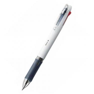 クリップオンスリム4C 4色ボールペン 0.7mm 油性 白