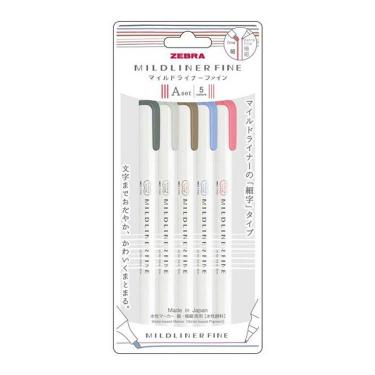 マイルドライナーファイン 蛍光ペン 5色セットA