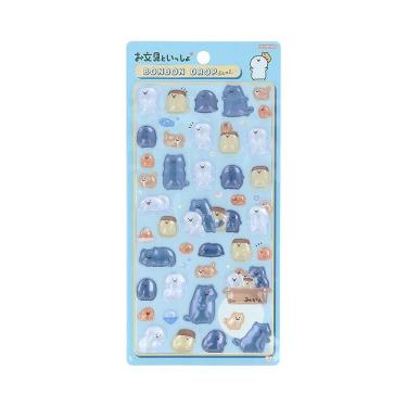 ボンボンドロップシール お文具といっしょ みんな
