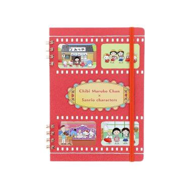 Wリングノート B6 ちびまる子ちゃん×サンリオキャラクターズ