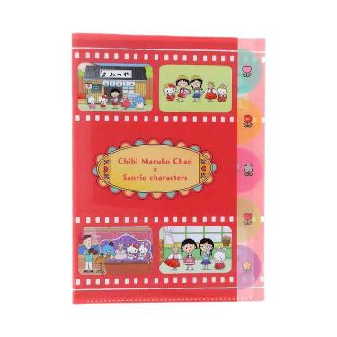 ダイカットクリアファイル 5P ちびまる子ちゃん×サンリオキャラクターズ