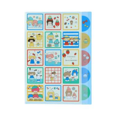 ダイカットクリアファイル 5P mizutama×サンリオキャラクターズ しかく