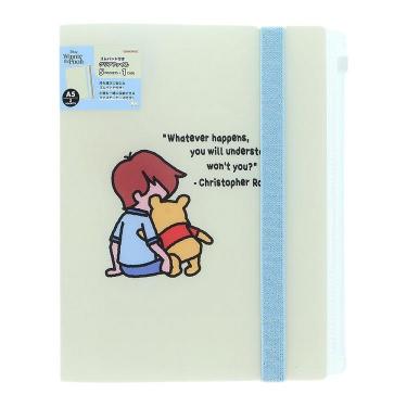 ゴムバンド付きクリアファイル A5 タロアウト クリストファーロビン