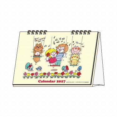 2027年1月始まりカレンダー 卓上 水森亜土