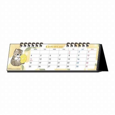 2027年1月始まりカレンダー 卓上 スリム mofusand