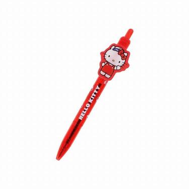 サンリオキャラクターズ プレート付きボールペン 0.5mm ハローキティ レッド