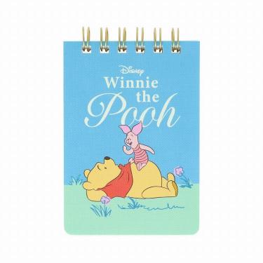 Wリングメモ A7 ディズニー くまのプーさん ブルー