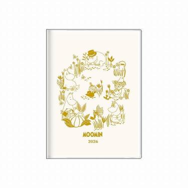 2025年12月始まり手帳 週間レフト B6 ムーミン なかま