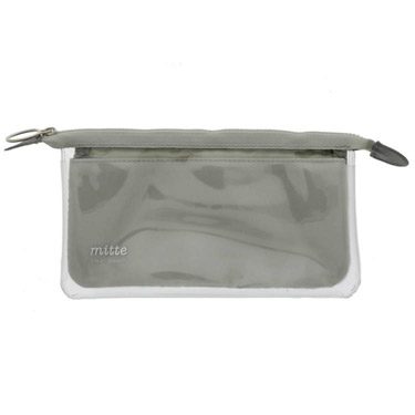 クリアポーチ ミッテ フラットタイプ ライトグレー