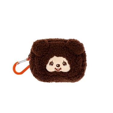 カラビナ付きふわミニポーチ モンチッチ クマ