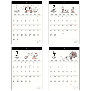 ２０２３年１月始まりカレンダー 壁掛け ファミリー スヌーピーシール付き: ステーショナリー | ロフト公式通販サイト | LOFT