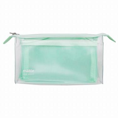 ☆92☆きらめきデイズ〈ミント〉マチありポーチ☆ハンドメイド しつこく