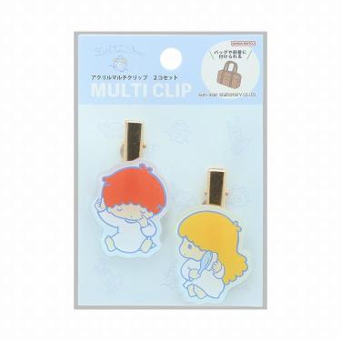 マルチクリップ 2個セット レトロ サンリオキャラクターズ リトルツインスターズ