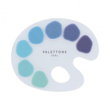 絵の具パレット風シール パレットーン 水たまりの空