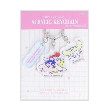クレヨンしんちゃん×サンリオキャラクターズ 3連アクリルキーホルダー B