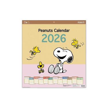 2026年1月始まりカレンダー 壁掛け スクエア スヌーピー