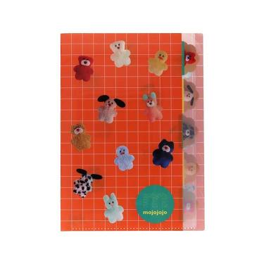 ダイカットクリアファイル5P mojojojo オレンジ