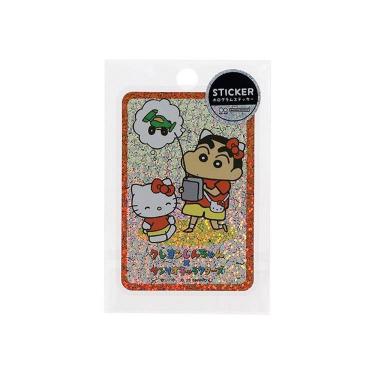 クレヨンしんちゃん×サンリオキャラクターズ ホログラムステッカー カスカベ防衛隊 しんちゃん×ハローキティ