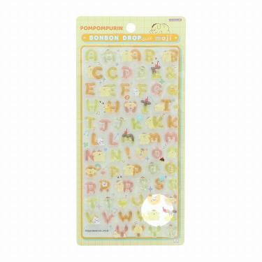 ボンボンドロップシール もじ ポムポムプリン