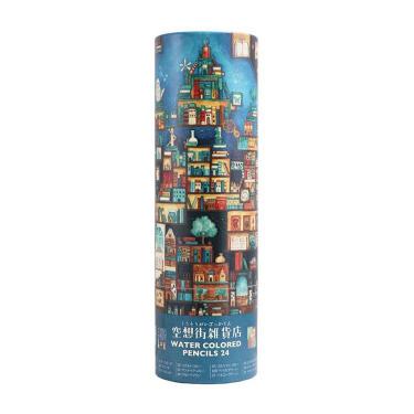 水彩色鉛筆 空想街雑貨店 24色セット 画材の王国(画材の王国