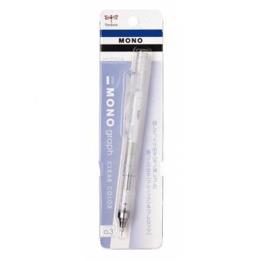 モノグラフ クリア シャープペン 0.3mm 透明
