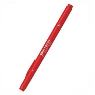 プレイカラー2 ツイン極細/太 水性サインペン 赤