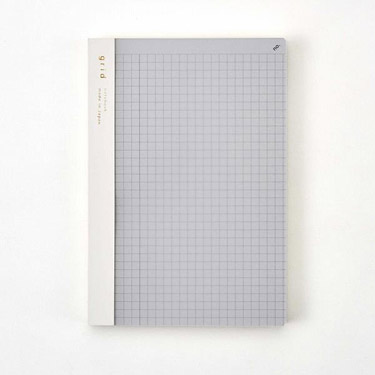 isshoni.ノート ナンバー 方眼 B6 クリア