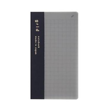 isshoni.ノートブック ナンバーミニ 方眼 ブラック