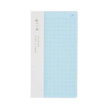 isshoni.ノートブック ナンバーミニ 方眼 ライトブルー