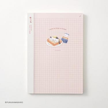 isshoni.ノートブック ナンバー A5 お菓子などうぶつ工房 ネコ