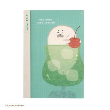 お菓子などうぶつ工房×isshoni. ナンバー A5 方眼 アザラシ